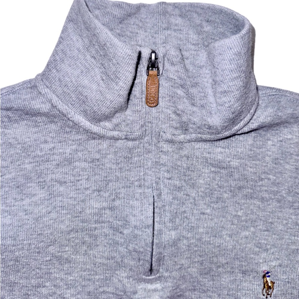 Wrn1X 💥 POLO Ralph Lauren Rib fit 1/2 zip pullover sweater Men’s size small - Picture 14 of 14